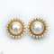 Approx. 2.0 mm and 11.0 - 12.0 mm, Freshwater Pearl and South Sea Pearl, Cocktail Mabe Pearl Stud Earrings