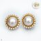 Approx. 2.0 mm and 11.0 - 12.0 mm, Freshwater Pearl and South Sea Pearl, Cocktail Mabe Pearl Stud Earrings