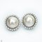 Approx. 2.0 mm and 13.0 - 15.0 mm, Freshwater Pearl and South Sea Pearl, Cocktail Mabe Pearl Stud Earrings