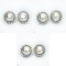 Approx. 2.0 mm and 13.0 - 15.0 mm, Freshwater Pearl and South Sea Pearl, Cocktail Mabe Pearl Stud Earrings