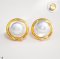 Approx. 23.0 - 24.0 mm, Blister Mabe, White South Sea Pearl, Stud Pearl Earrings