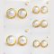 Approx. 23.0 - 24.0 mm, Blister Mabe, White South Sea Pearl, Stud Pearl Earrings