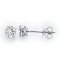 (IGI) 1.08 ct, Laboratory Grown Diamond (Round Brilliant, HPHT, 1.08 ct, D, VVS 2) Four Prongs Diamond Stud Earrings