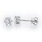 (IGI) 1.08 ct, Laboratory Grown Diamond (Round Brilliant, HPHT, 1.08 ct, D, VVS 2), Six Prongs Diamond Earrings