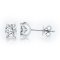 (IGI) 1.08 ct, Laboratory Grown Diamond (Round Brilliant, HPHT, 1.08 ct, D, VVS 2), Horseshoe Four Prongs Diamond Stud Earrings