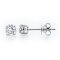 (IGI) 0.62 ct, Laboratory Grown Diamond (Round Brilliant, HPHT, 0.62 ct, D, IF), Four Prongs Diamond Stud Earrings