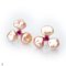 Approx. 10.0 - 11.0 mm, Freshwater Pearl, Pearl Flower Stud Earrings