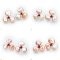 Approx. 10.0 - 11.0 mm, Freshwater Pearl, Pearl Flower Stud Earrings