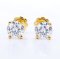 0.6 ct, Lab Grown Diamond, Four Prongs Solitaire Diamond Stud Earrings