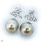 Approx.12.0 - 13.0 mm, Tahitian Pearl, Stud Pearl Earrings