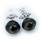 16.50 mm and 16.87 mm, Tahitian Pearl, Stud Pearl Earrings