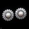 Approx. 8.0 mm, Akoya Pearl, Halo Drop CZ Jacket Stud Pearl Earrings