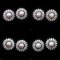 Approx. 8.0 mm, Akoya Pearl, Halo Drop CZ Jacket Stud Pearl Earrings