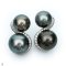 10.0 - 14.0 mm, Tahitian Pearl, Spiral Pearl Stud Earrings