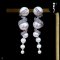 Approx. 4.0 - 12.0 mm, Freshwater Pearl and Edison Pearl, "Spiral" Pearl Stud Earrings