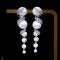 Approx. 4.0 - 12.0 mm, Freshwater Pearl and Edison Pearl, "Spiral" Pearl Stud Earrings