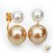 Approx. 8.0 mm and 13.0 mm, Akoya and South Sea Pearl, Arch Bridge Pearl Earring Backs Stud Pearl Earrings