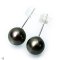 Approx. 7.0 mm, Tahitian Pearl, Stud Pearl Earrings