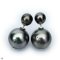 Approx. 7.0 mm and 12.0 -14.0 mm, Pewter Gray, Tahitian Pearl, Front Back Twin Pearl Double Stud Earrings