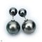 Approx. 7.0 mm and 12.0 -14.0 mm, Pewter Gray, Tahitian Pearl, Front Back Twin Pearl Double Stud Earrings