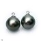 Approx. 12.0 mm, Tahitian Pearl, Pearl Drop