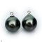 Approx. 12.0 mm, Tahitian Pearl, Pearl Drop