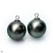 Approx. 12.0 mm, Tahitian Pearl, Pearl Drop