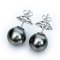 12.72 mm and 12.99 mm, Tahitian Pearl, Stud Pearl Earrings