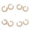 Approx. 4.0 mm, Freshwater Pearl, Pearl Spike Hoop Earrings