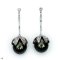Approx. 12.0 mm, Tahitian Pearl, Gara-Wek Cap Chain Dagle Pearl Stud Earrings