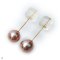 Approx. 4.0 mm, Freshwater Pearl, Stud Pearl Earrings