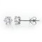 18K Gold, Six Prongs Classic Diamond Stud Earrings