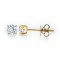 18K Gold, Four Prongs Classic Dimond Stud Earrings