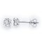 9K Gold, Four Prongs Classic Dimond Stud Earrings