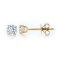 9K Gold, Four Prongs Classic Dimond Stud Earrings