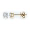 9K Gold, Four Prongs Classic Dimond Stud Earrings