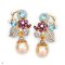Approx. 13.0 - 15.0 mm, Edison Pearl, Wild Flora Gems Pearl Stud Earrings
