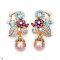 Approx. 13.0 - 15.0 mm, Edison Pearl, Wild Flora Gems Pearl Stud Earrings