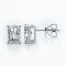 (IGI) 1.44 ct, Laboratory Grown Diamond (Cut Cornered Rectangular Modified Brilliant, CVD, 1.44 ct, F, VVVS1) and 1.46 ct, Laboratory Grown Diamond (Cut Cornered Rectangular Modified Brilliant, CVD, 1.46 ct, F, VVVS1), Diamond Stud Earrings