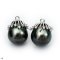 Approx. 11.0 - 12.0 mm, Tahitian Pearl, Icicles Pearl Drop