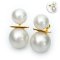 10.12 - 10.25 mm and 13.55 - 13.59 mm, Broome Lot, White South Sea Pearl, Arch Bridge Pearl Earring Backs Stud Pearl Earrings