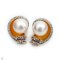 Approx. 9.0 - 10.0 mm, Freshwater Pearl, Nautilus Pearl Stud arings