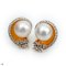 Approx. 9.0 - 10.0 mm, Freshwater Pearl, Nautilus Pearl Stud arings