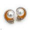 Approx. 9.0 - 10.0 mm, Freshwater Pearl, Nautilus Pearl Stud arings