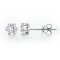 (IGI) 1.06 ct, Laboratory Grown Diamond (Round Brilliant, HPHT, 0.53 ct (x2), D, VVS 2), Six Prongs Diamond Stud Earrings