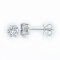(IGI) 1.14 ct, Laboratory Grown Diamond (Round Brilliant, HPHT, 0.57 ct. (x2), D, VVS2), Six Prongs Diamond Stud Earrings