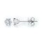 (IGI) 1.1 ct, Laboratory Grown Diamond (Round Brilliant, HPHT, 0.55 ct. (x2), D, VVS2), Six Prongs Diamond Stud Earrings