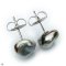 Approx. 9.0 - 13.0 mm, Keshi Tahitian Pearl, Stud Pearl Earrings