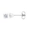 (GRA), Moissanite Cushion Brilliant (0.35ctx2/D/VVS1/Ex) Four Prongs Solitaire Moissanite Stud Earrings