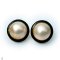 14.5 - 14.9 mm, Mabe Pearl, Stud Pearl Earrings